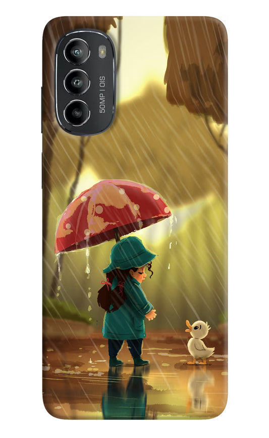Rainy Day Moto G82 5G Hard Case Back Cover by Casekaro