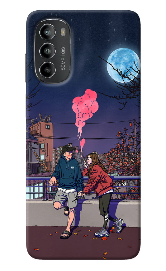 Chilling Couple Moto G82 5G Back Cover