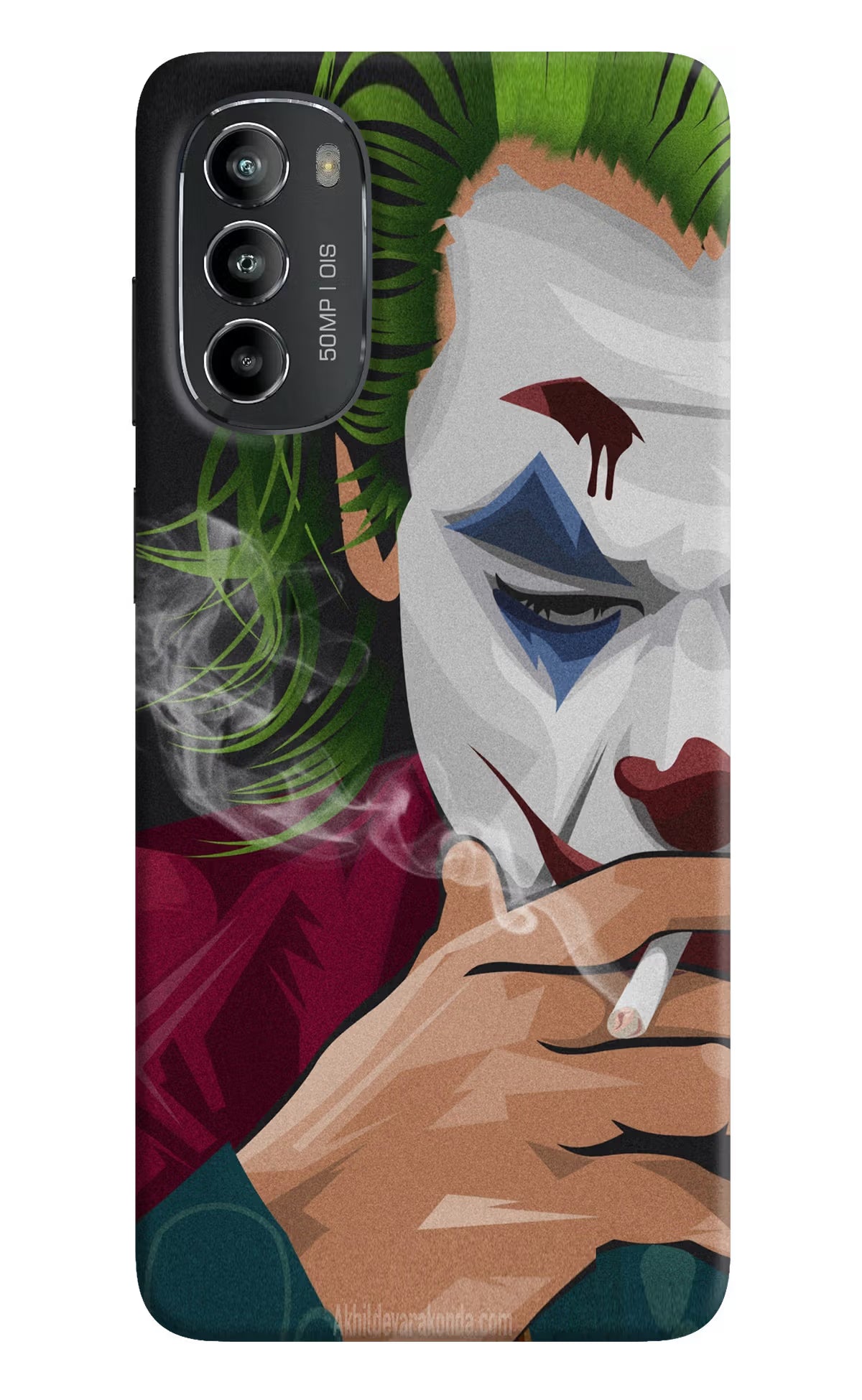 Joker Smoking Moto G82 5G Hard Case Back Cover by Casekaro