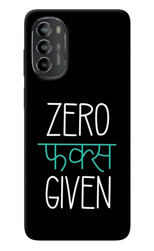 Zero Fucks Given Moto G82 5G Back Cover