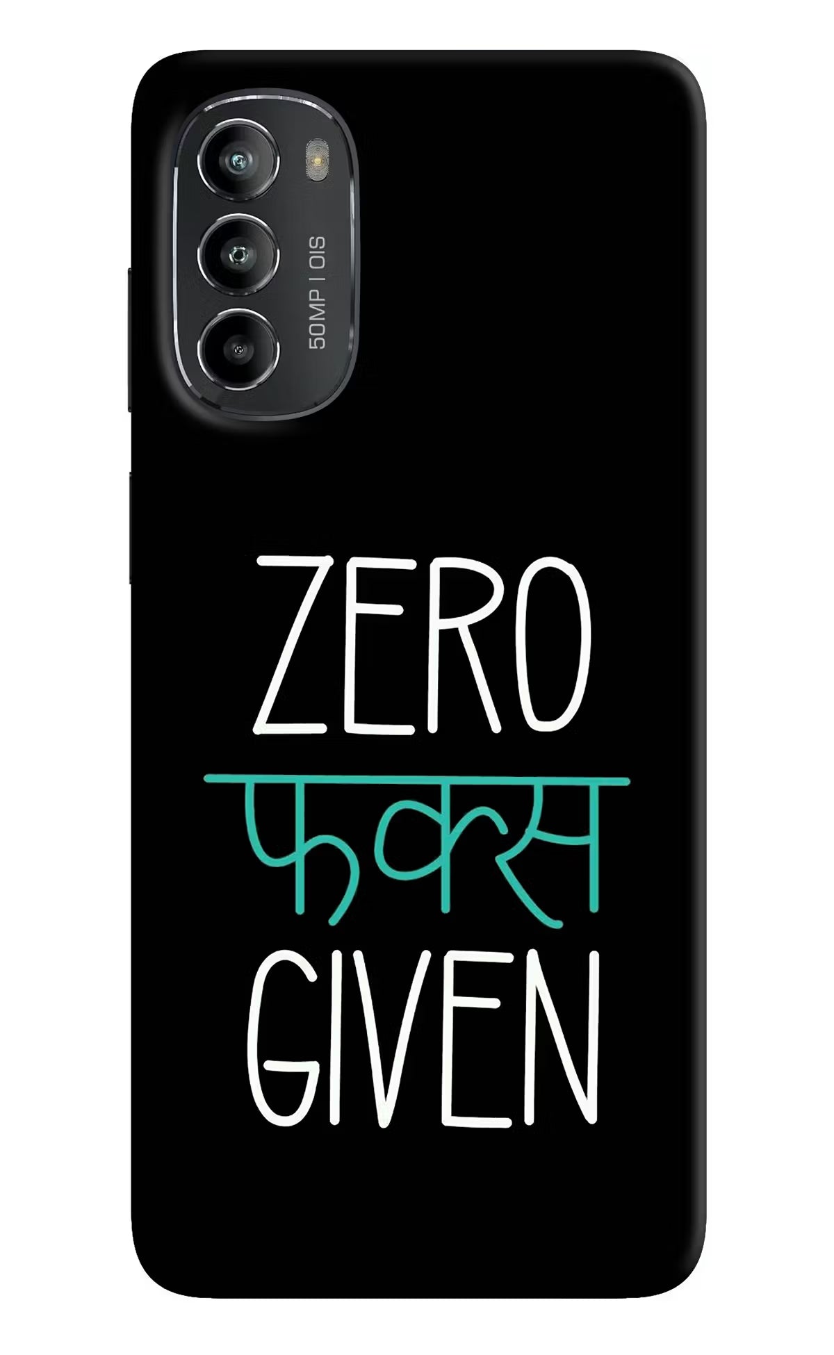 Zero Fucks Given Moto G82 5G Hard Case Back Cover by Casekaro