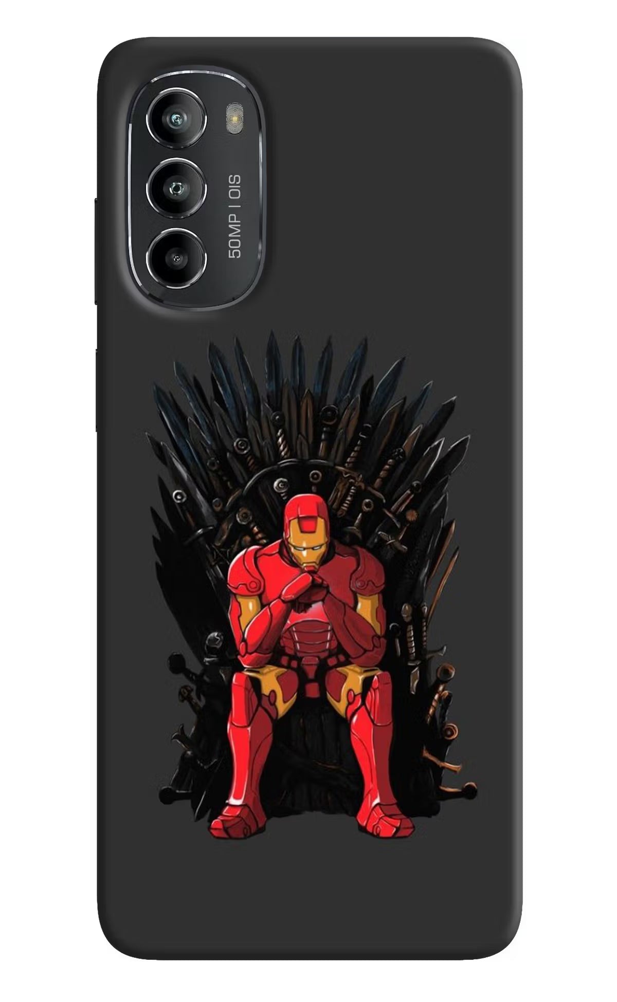 Ironman Throne Moto G82 5G Hard Case Back Cover by Casekaro