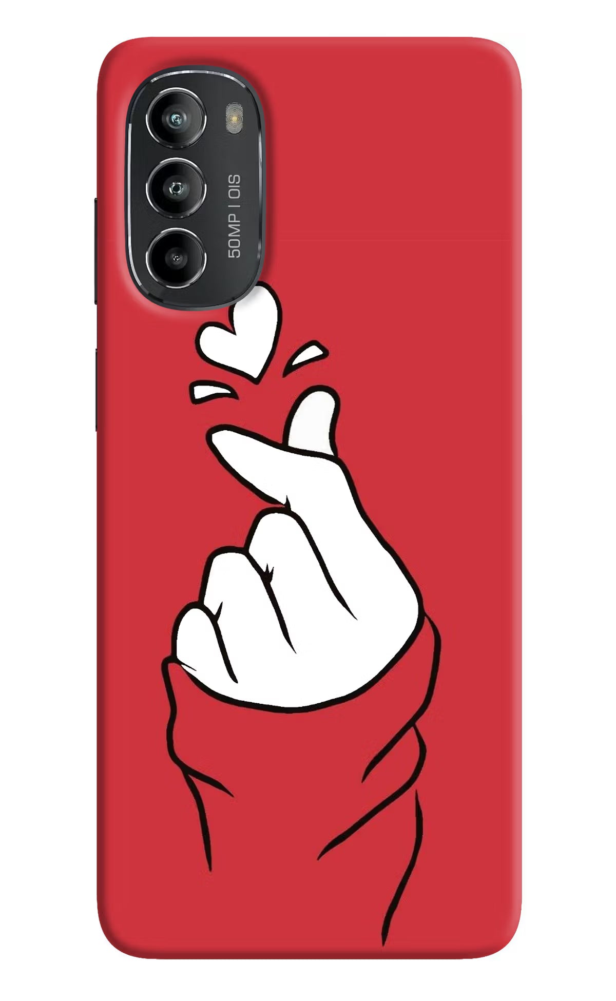 Korean Love Sign Moto G82 5G Hard Case Back Cover by Casekaro