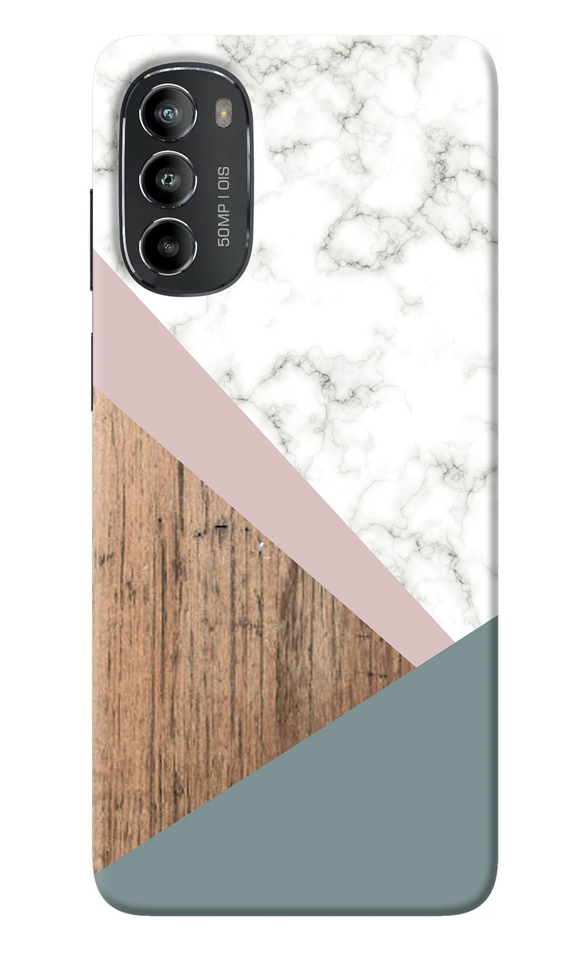 Marble wood Abstract Moto G82 5G Back Cover