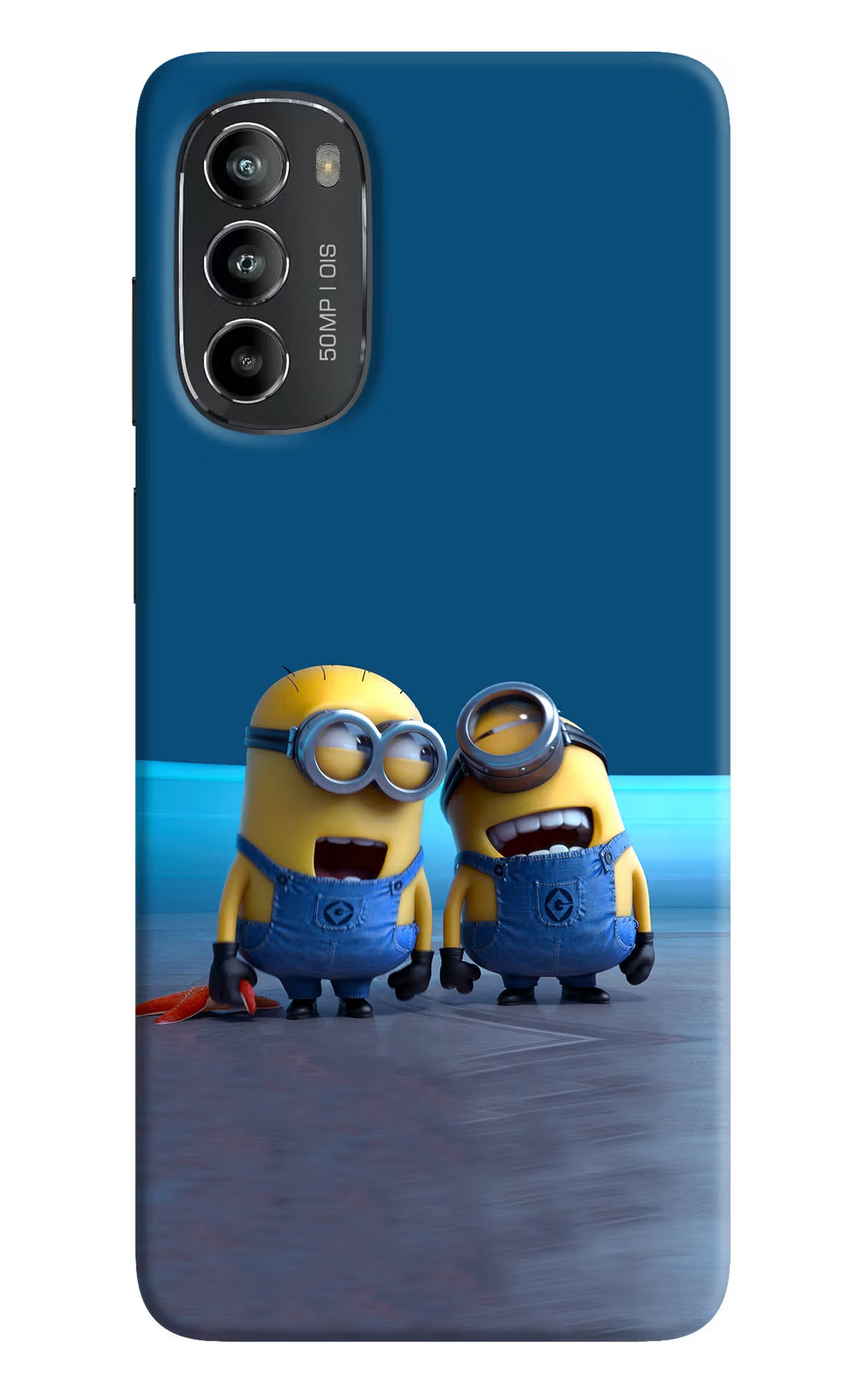 Minion Laughing Moto G82 5G Hard Case Back Cover by Casekaro