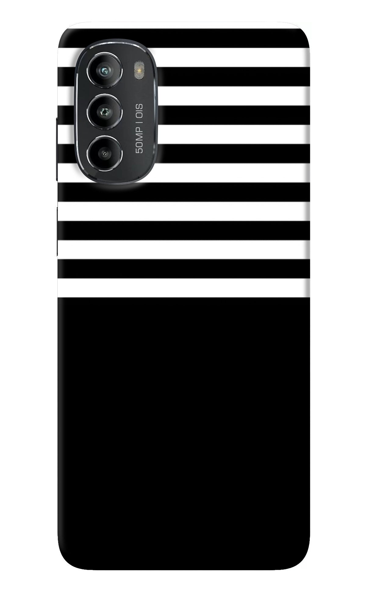 Black and White Print Moto G82 5G Back Cover