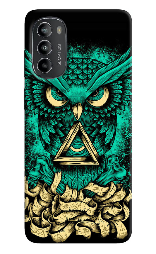 Green Owl Moto G82 5G Hard Case Back Cover by Casekaro