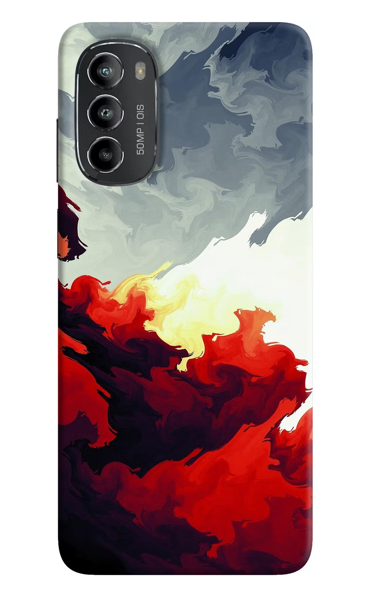 Fire Cloud Moto G82 5G Hard Case Back Cover by Casekaro