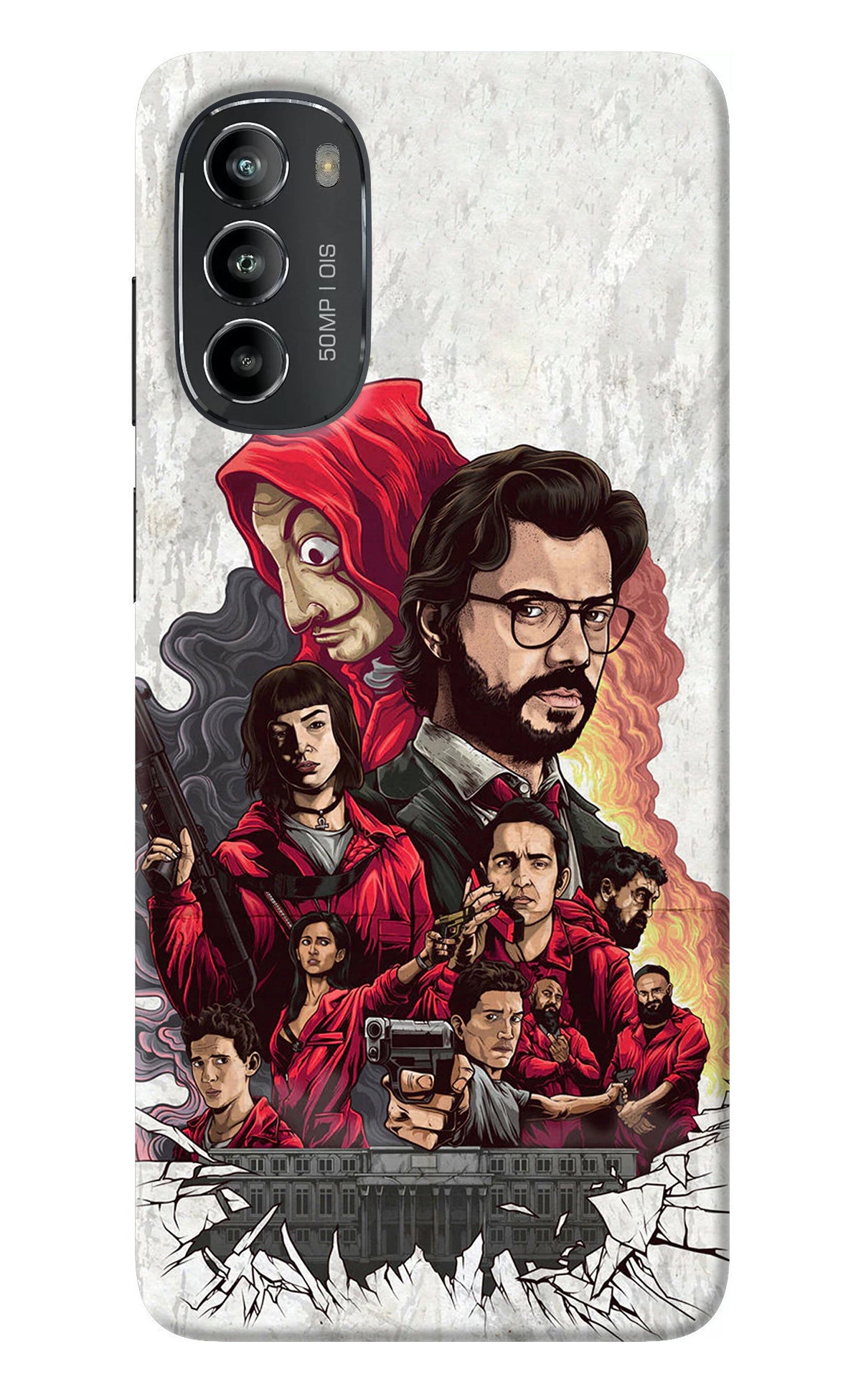 Money Heist Artwork Moto G82 5G Back Cover