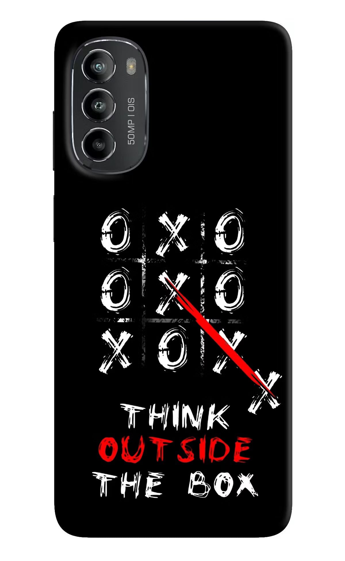 Think out of the BOX Moto G82 5G Hard Case Back Cover by Casekaro