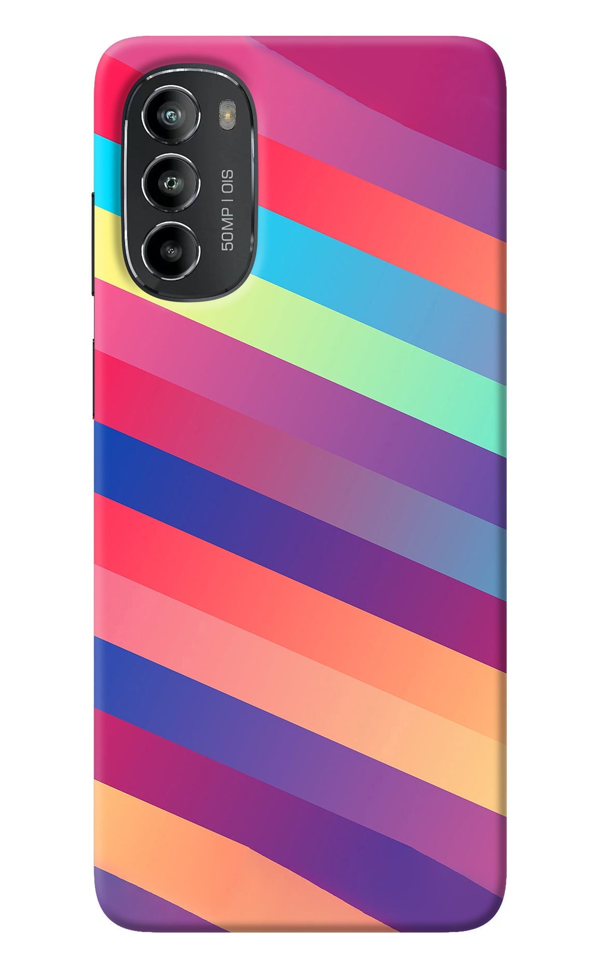 Stripes color Moto G82 5G Back Cover