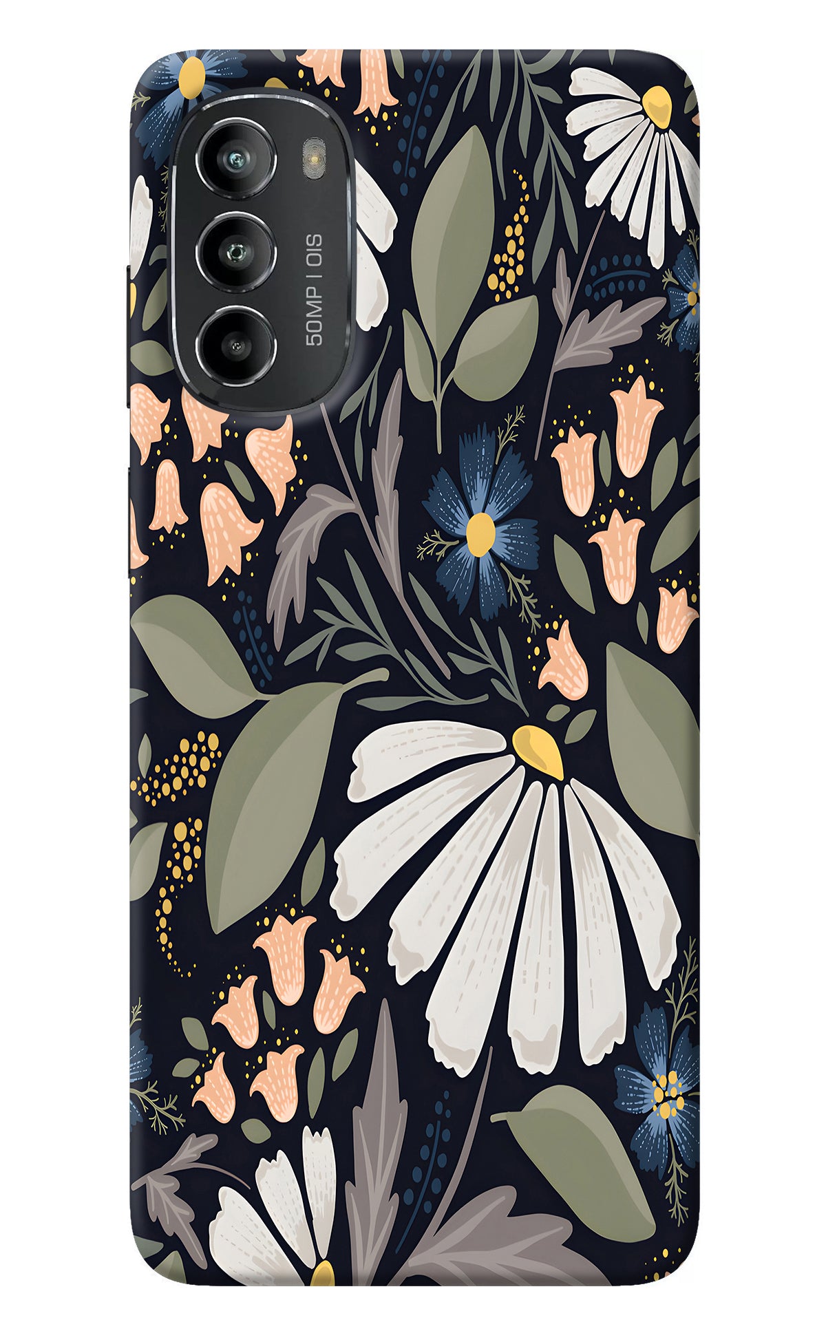 Flowers Art Moto G82 5G Back Cover