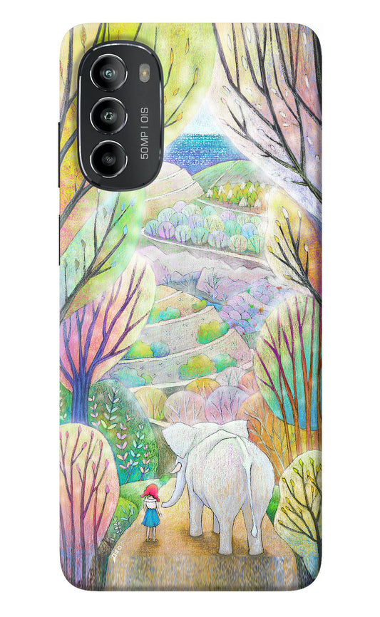 Nature Painting Moto G82 5G Back Cover