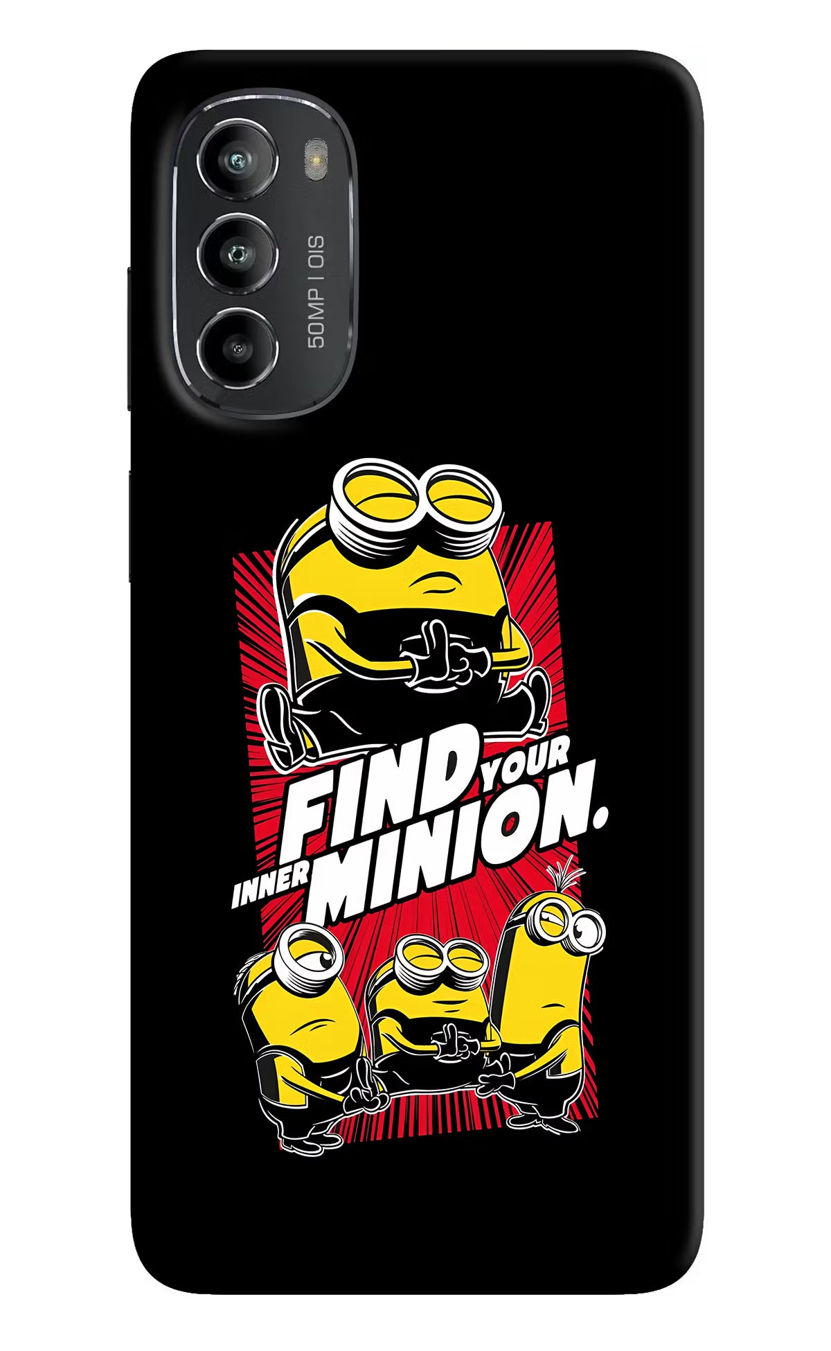 Find your inner Minion Moto G82 5G Hard Case Back Cover by Casekaro