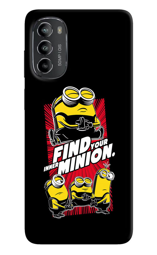 Find your inner Minion Moto G82 5G Hard Case Back Cover by Casekaro