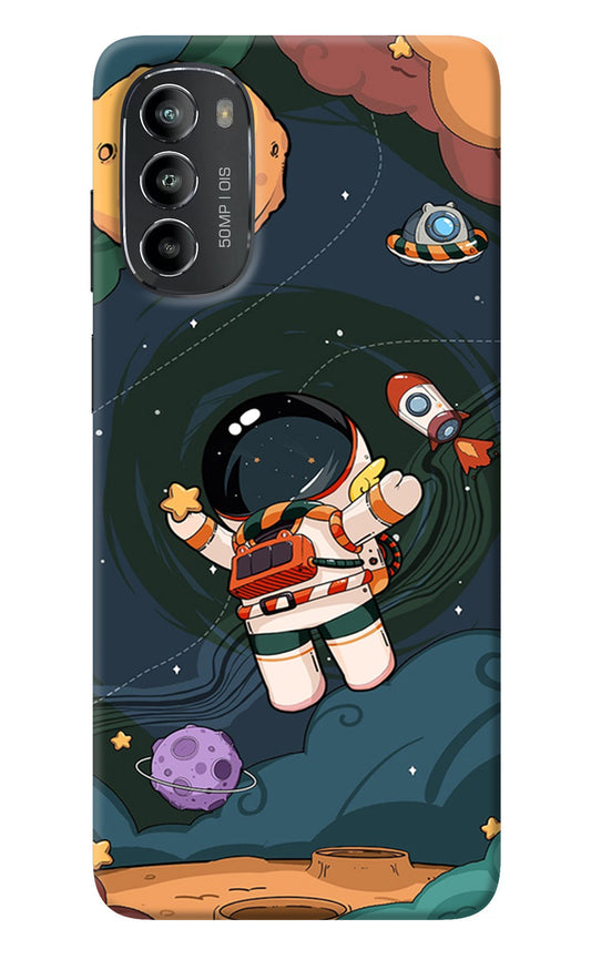 Cartoon Astronaut Moto G82 5G Back Cover