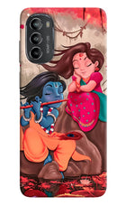 Radhe Krishna Moto G82 5G Hard Case Back Cover by Casekaro
