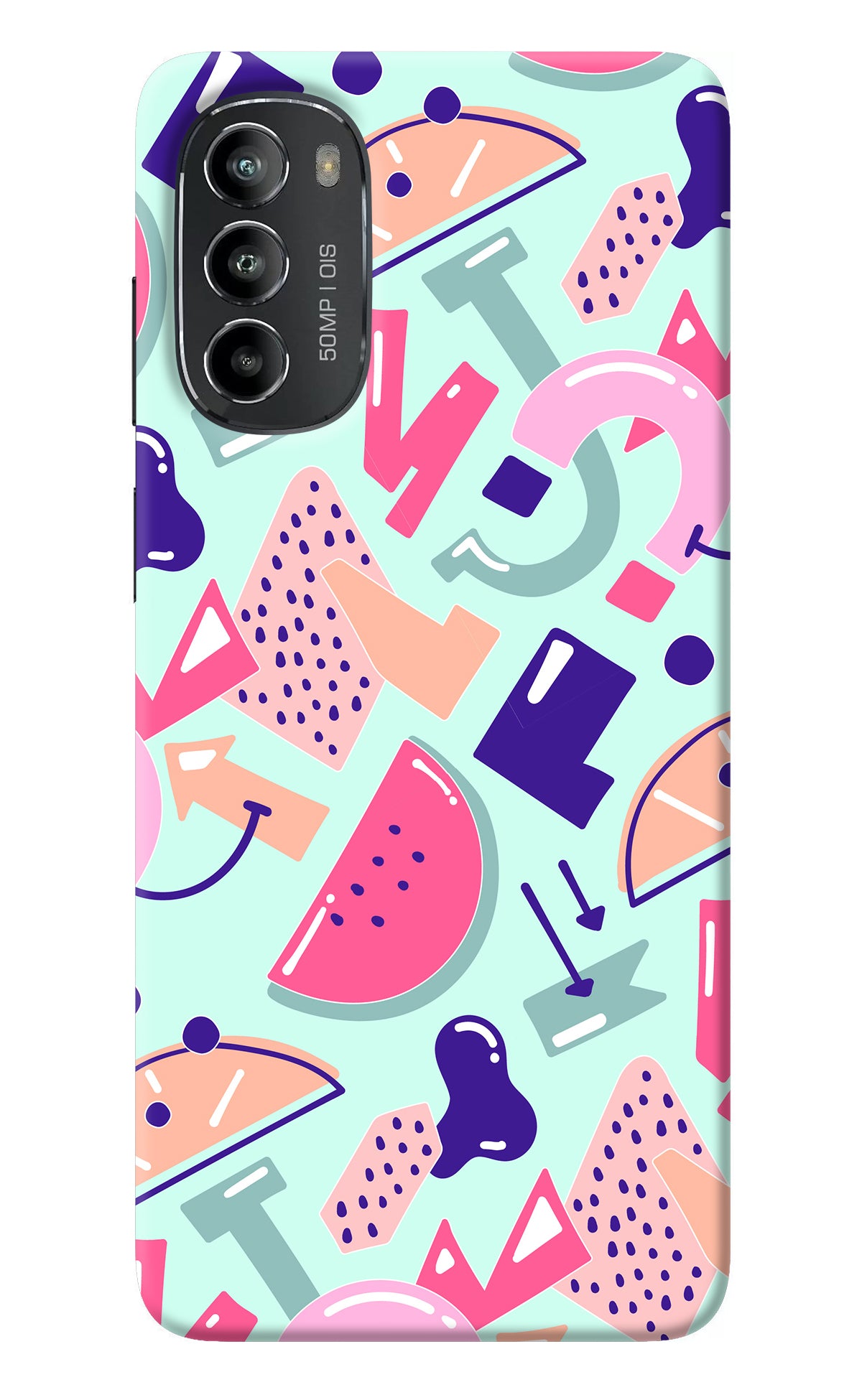 Doodle Pattern Moto G82 5G Back Cover