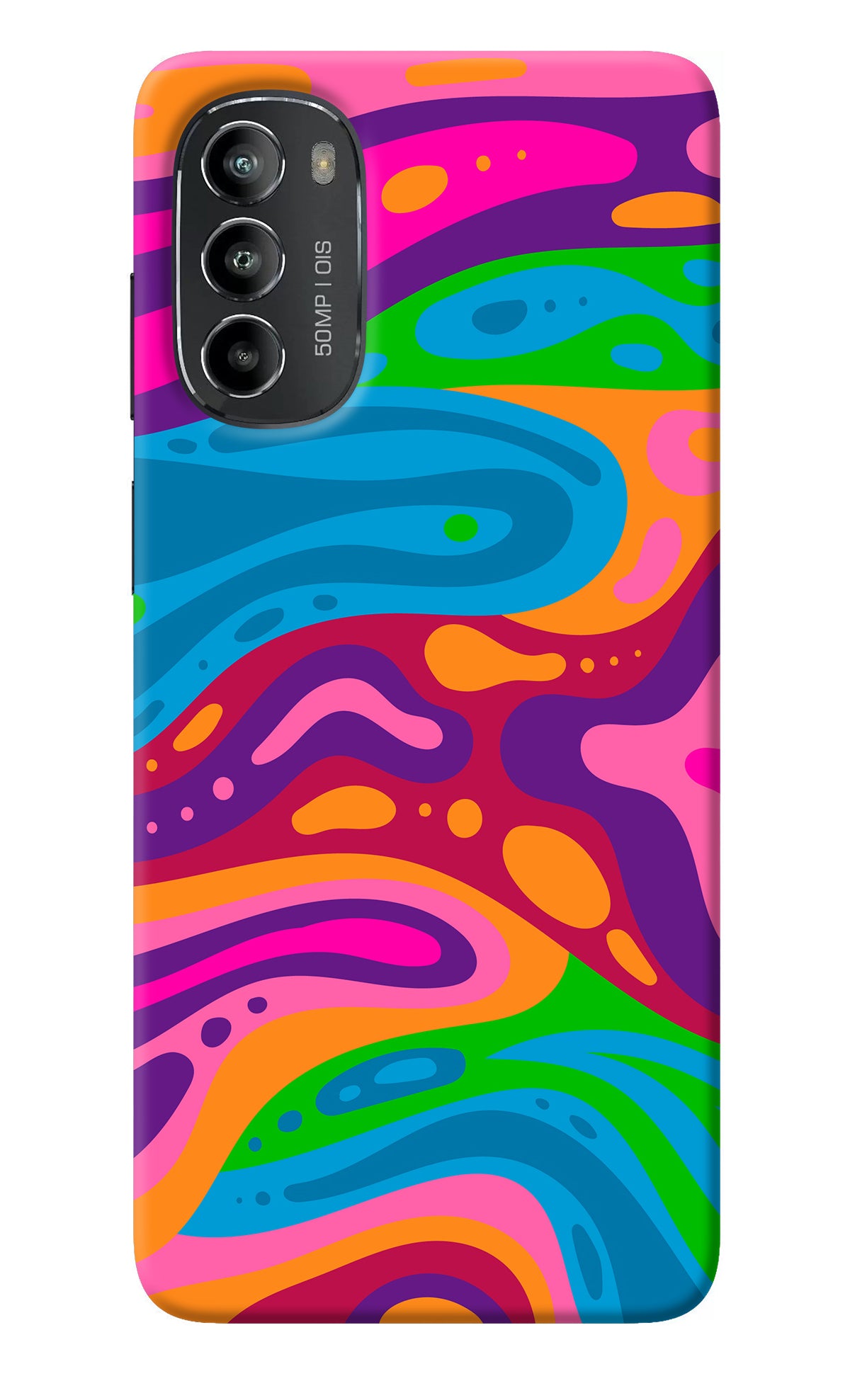 Trippy Pattern Moto G82 5G Back Cover