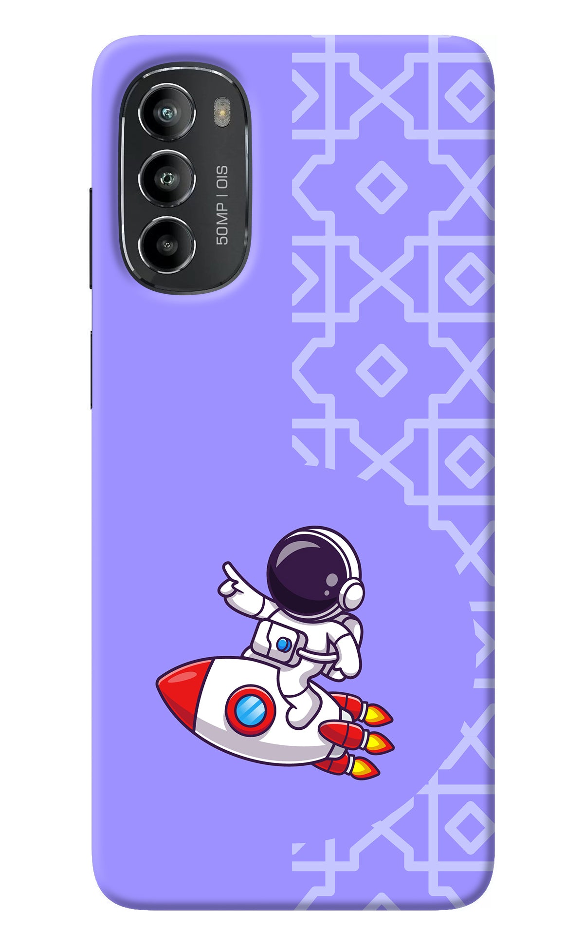 Cute Astronaut Moto G82 5G Back Cover