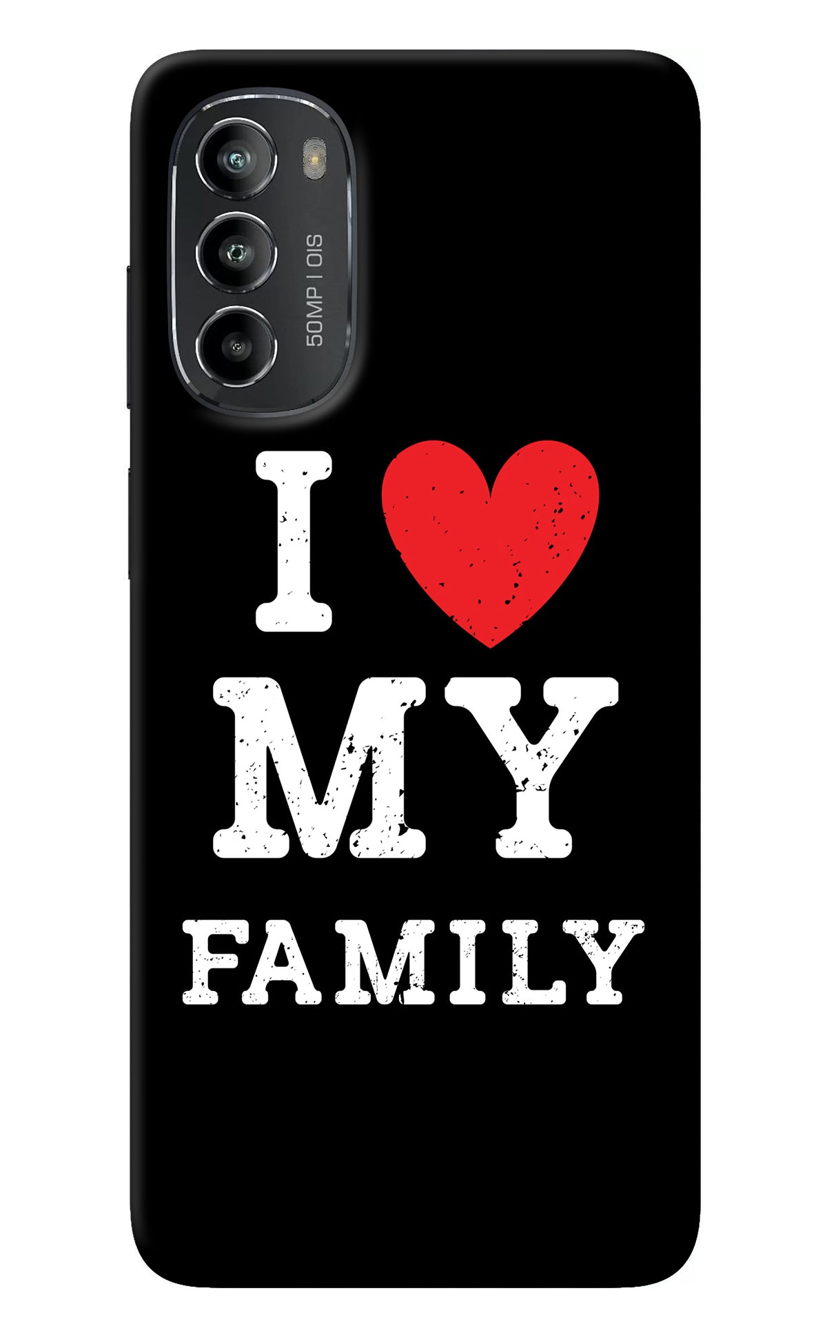 I Love My Family Moto G82 5G Back Cover