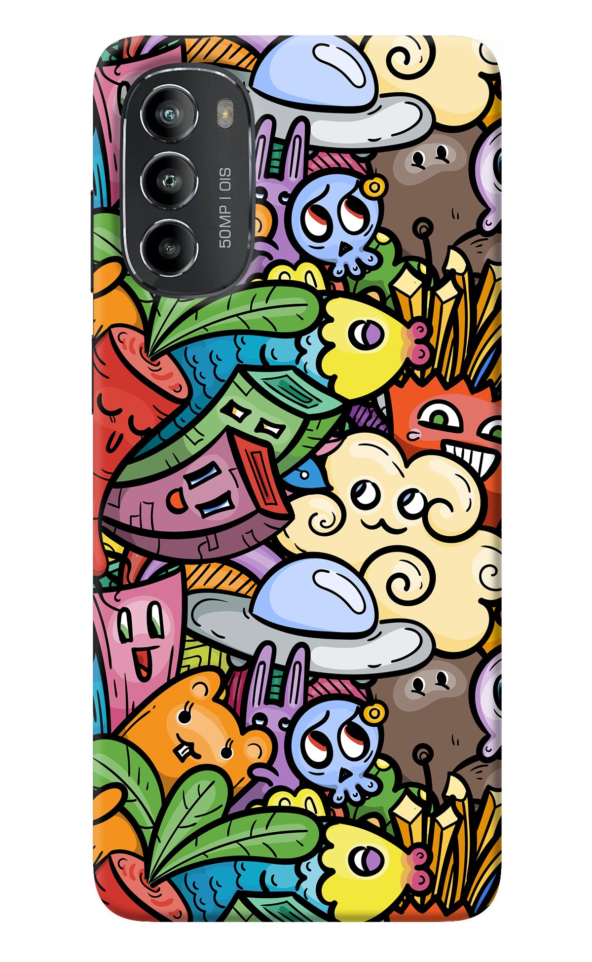 Veggie Doodle Moto G82 5G Back Cover