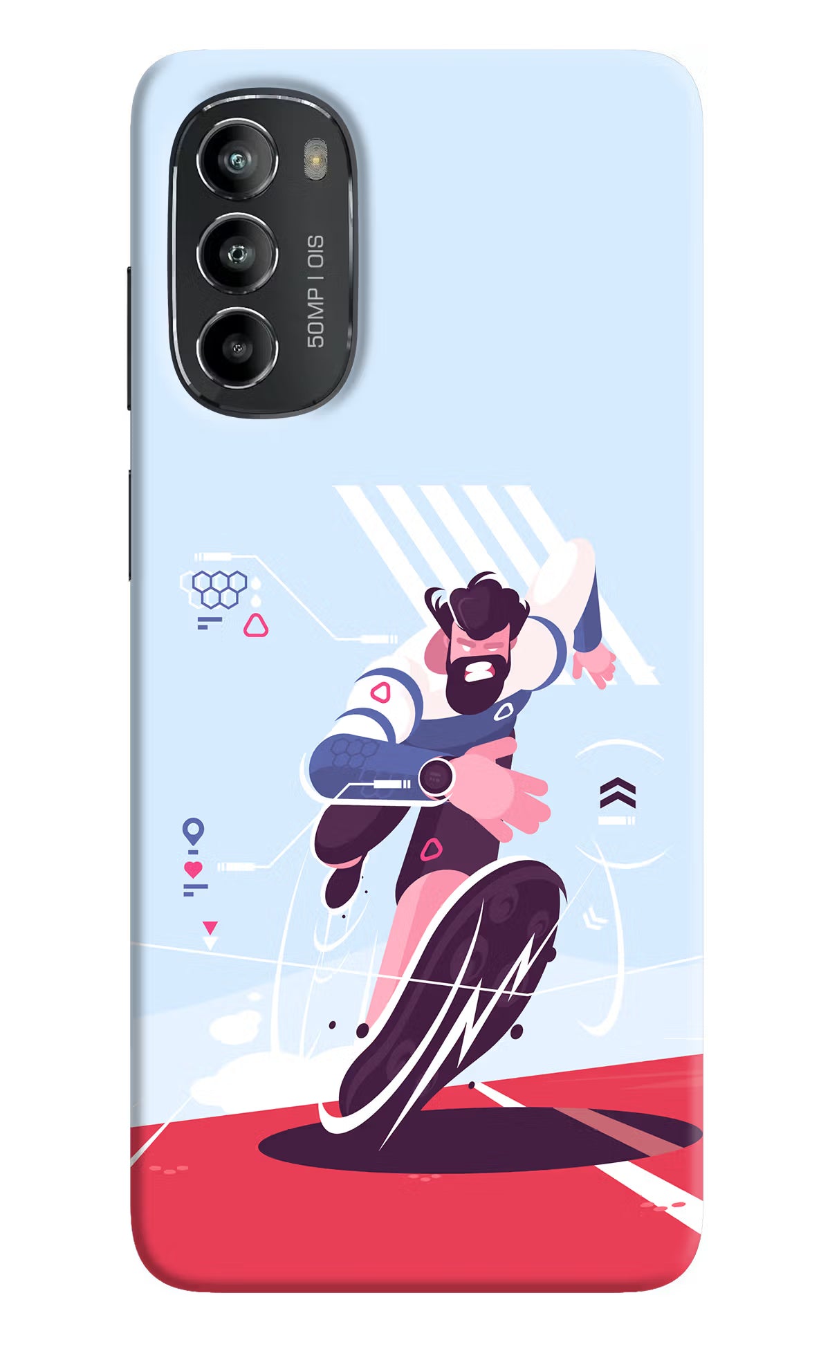 Run Pro Moto G82 5G Hard Case Back Cover by Casekaro