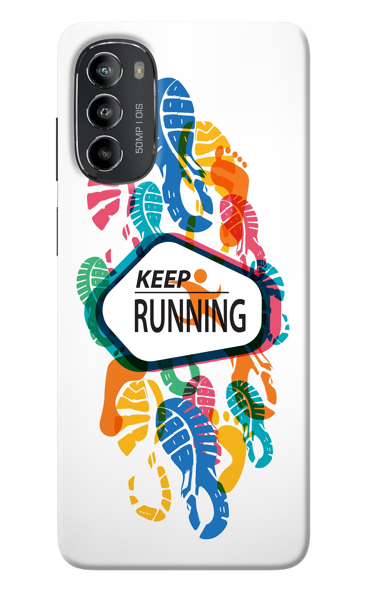 Keep Running Moto G82 5G Back Cover