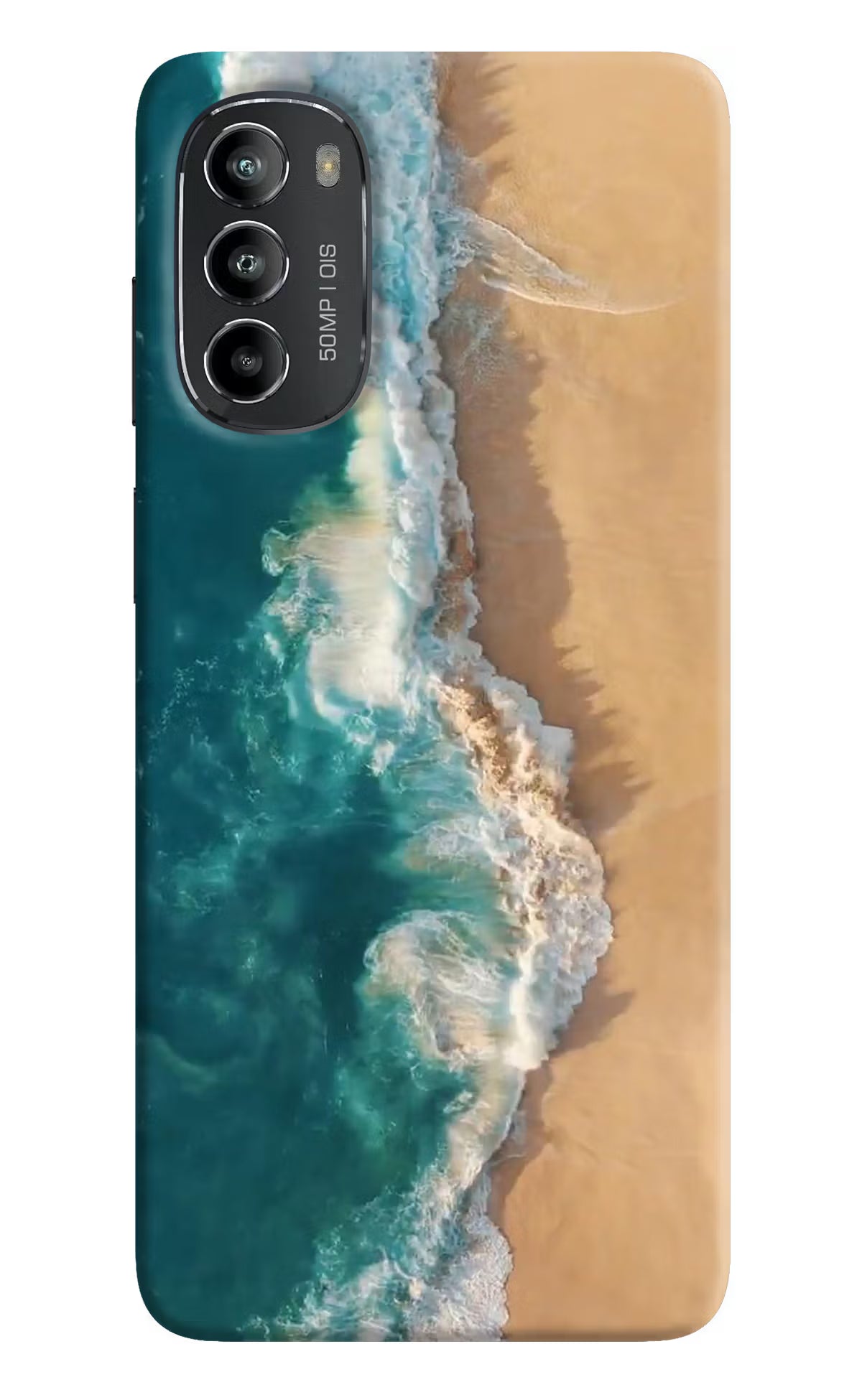 Ocean Beach Moto G82 5G Hard Case Back Cover by Casekaro