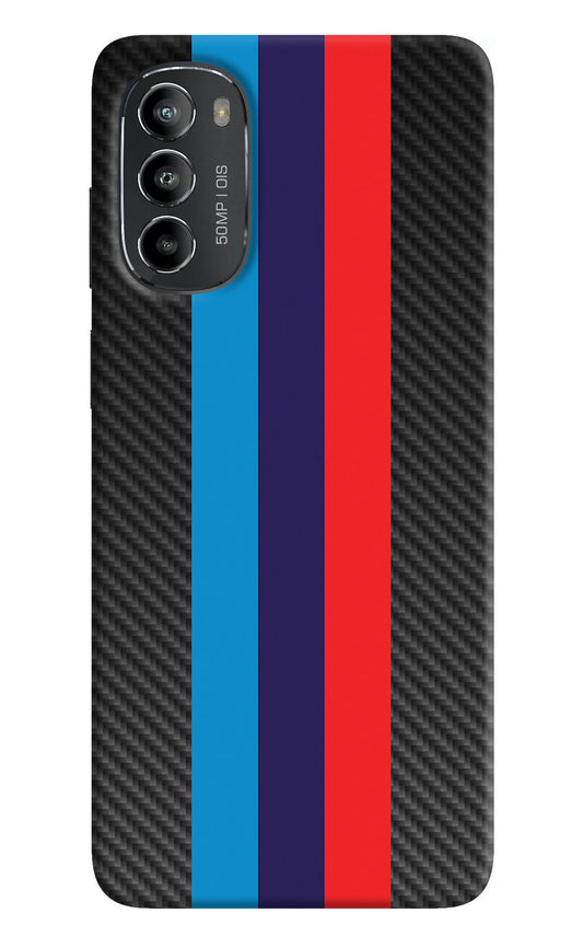 BMW Stripes Pattern Moto G82 5G Back Cover