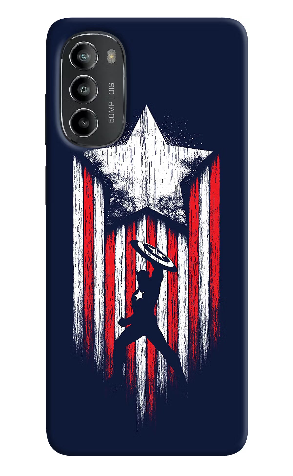 Captain America Marvel Art Moto G82 5G Hard Case Back Cover by Casekaro