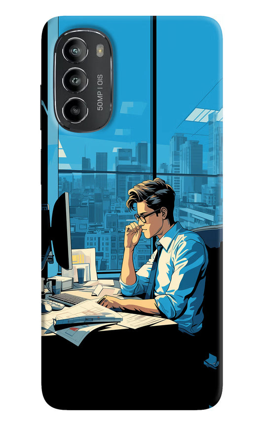 Focused Hustler (AI Generated) Moto G82 5G Hard Case Back Cover by Casekaro