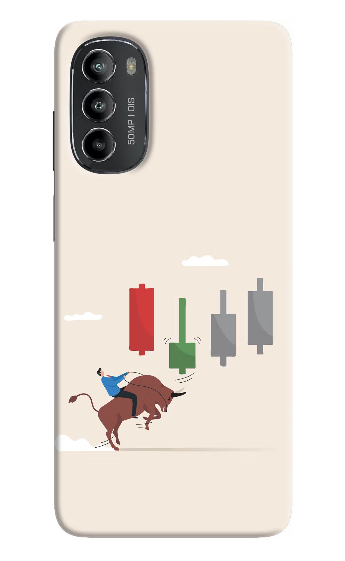 Bull Trading Momentum Moto G82 5G Hard Case Back Cover by Casekaro