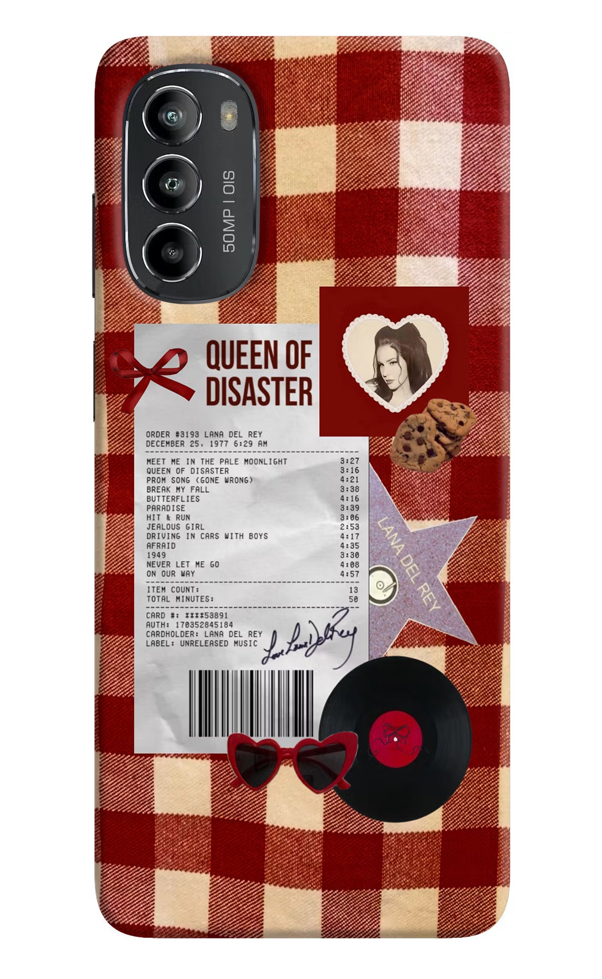 Queen of Disaster Moto G82 5G Hard Case Back Cover by Casekaro