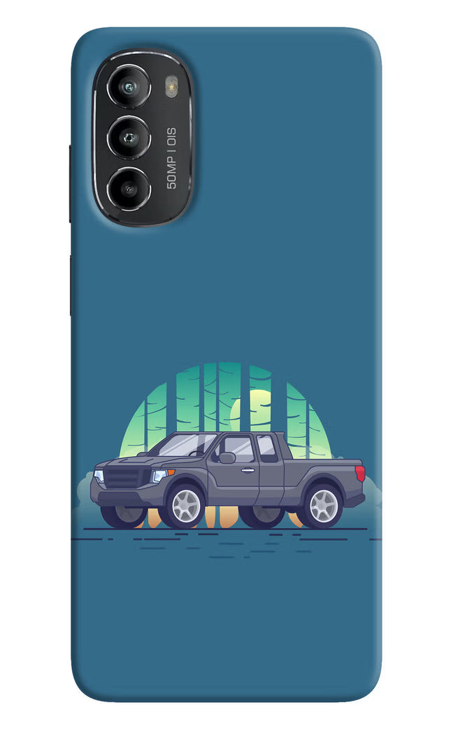Retro Garage Vibe Moto G82 5G Hard Case Back Cover by Casekaro