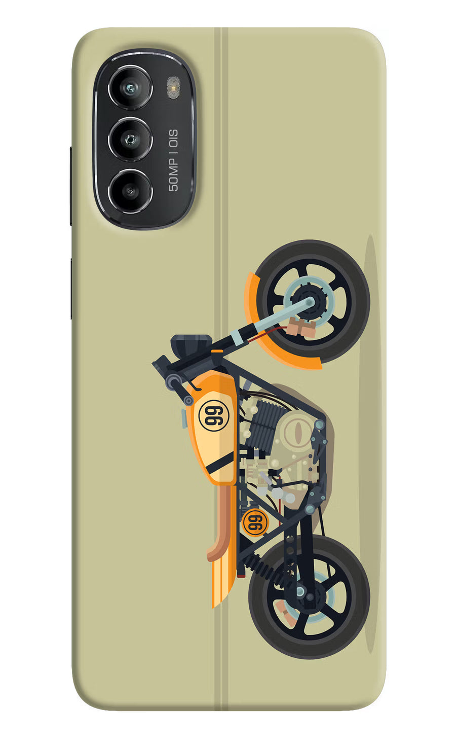 Vertical Speedster Moto G82 5G Back Cover, Hard case