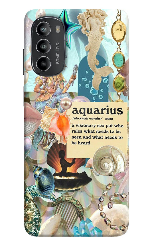 Aquarius Zodiac Moto G82 5G Hard Case Back Cover by Casekaro