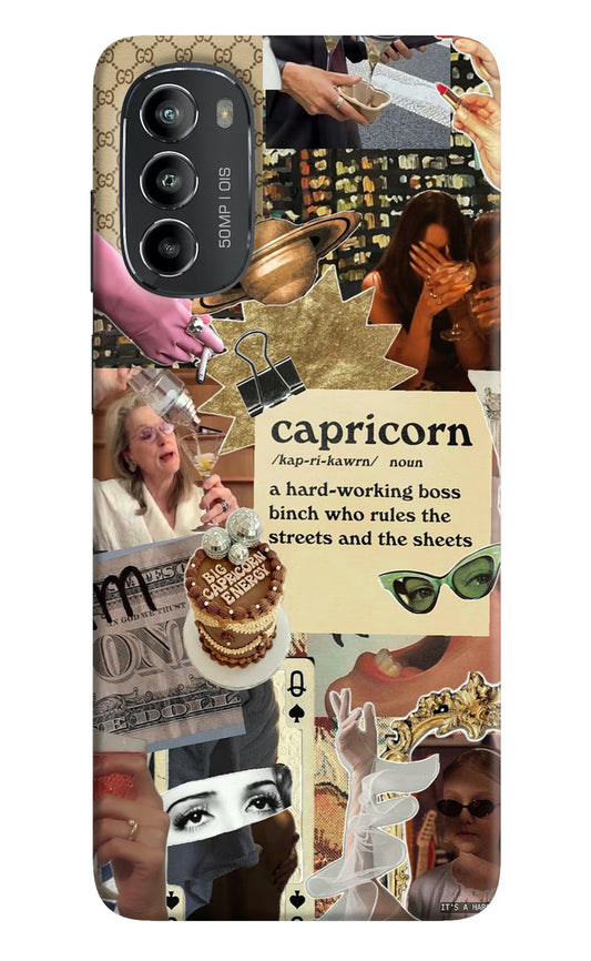Capricorn Zodiac Moto G82 5G Hard Case Back Cover by Casekaro