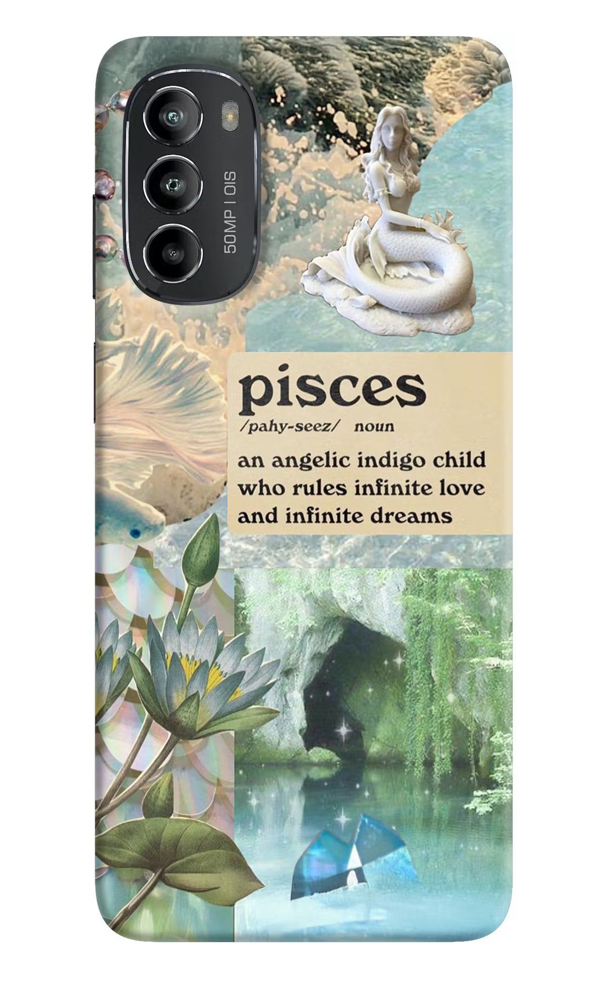 Pisces Zodiac Moto G82 5G Hard Case Back Cover by Casekaro