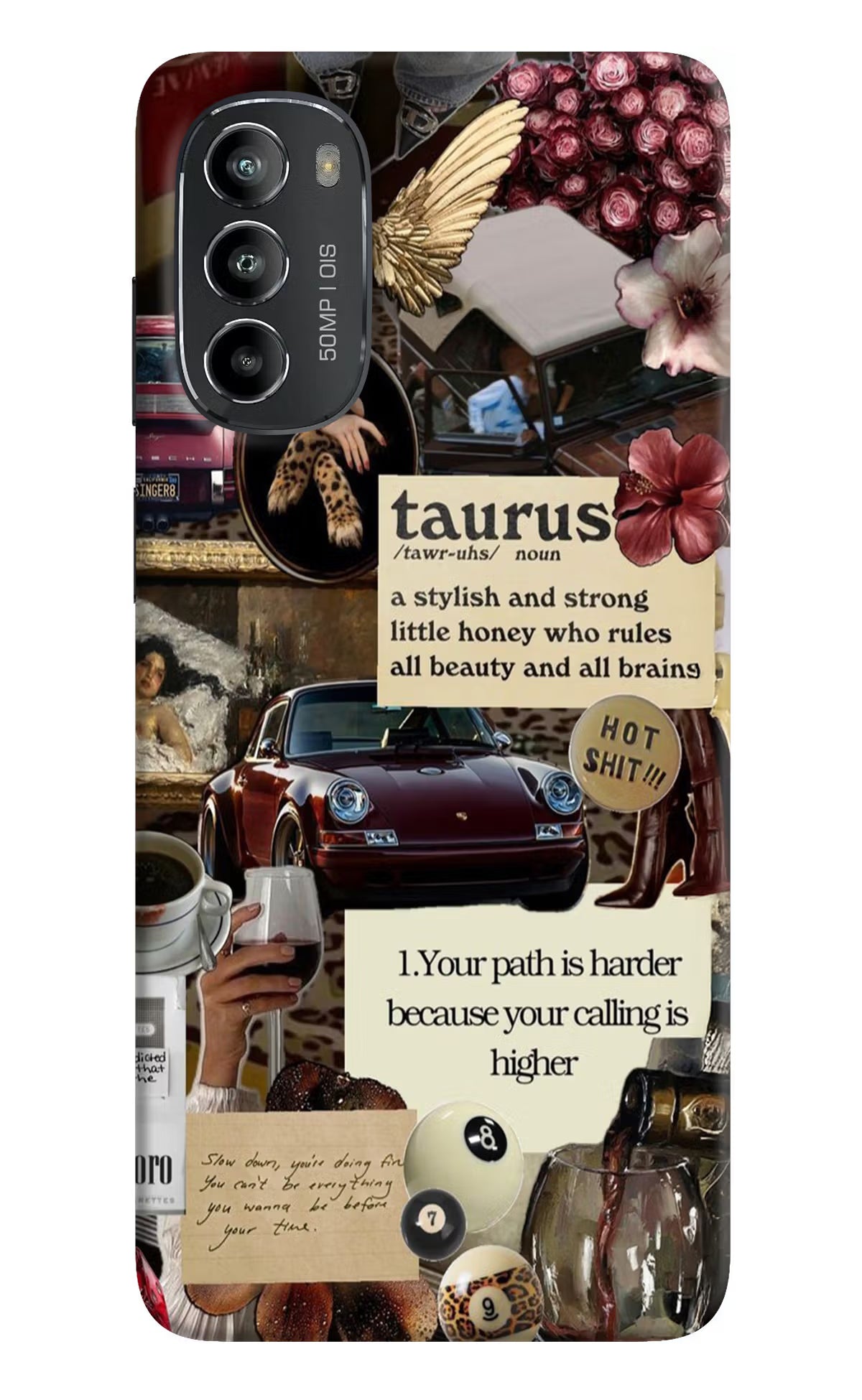 Taurus Zodiac Moto G82 5G Hard Case Back Cover by Casekaro