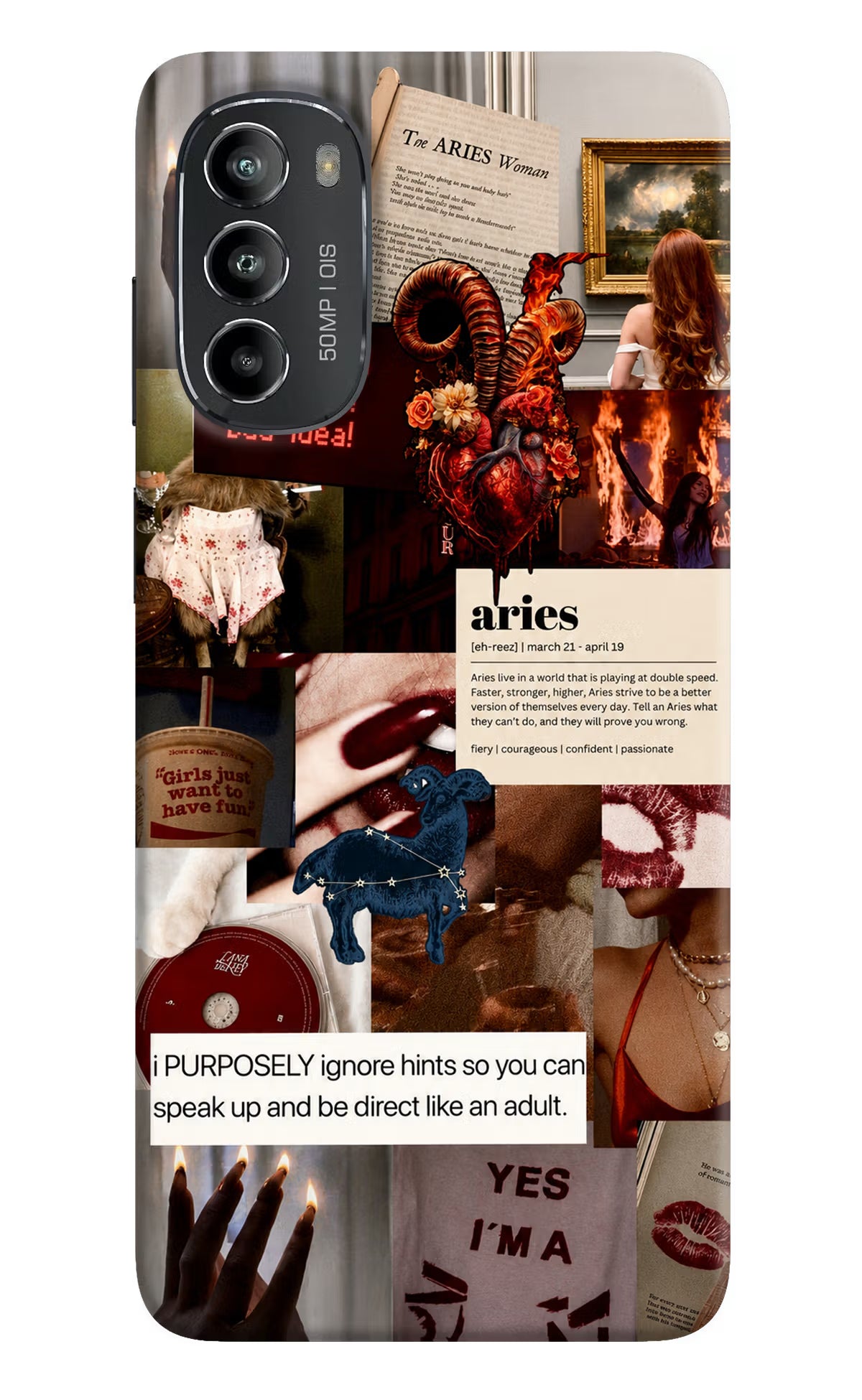 Zodiac Aries Moto G82 5G Back Cover