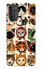 Cool Cat Moto G82 5G Hard Case Back Cover by Casekaro