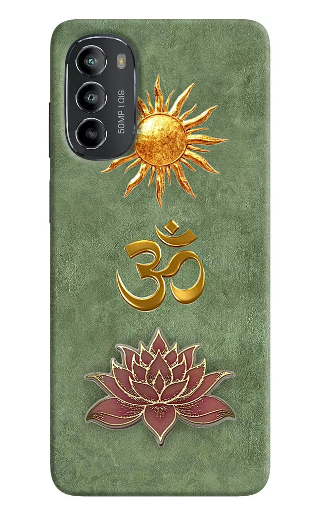 Om & Lotus Moto G82 5G Back Cover