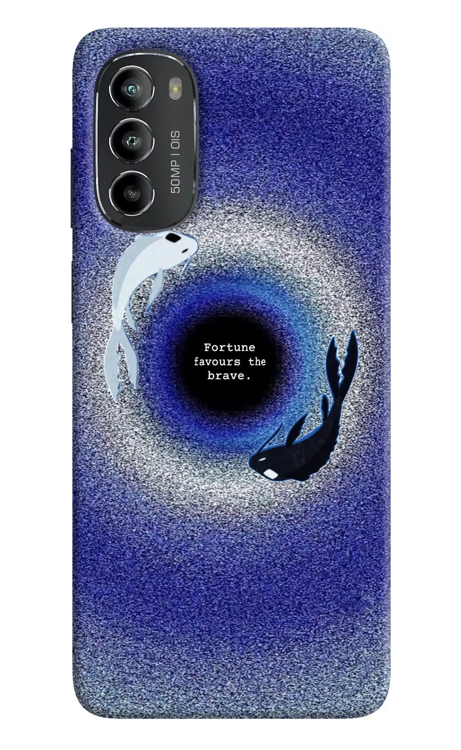 Dark Koi Moto G82 5G Back Cover, Hard case