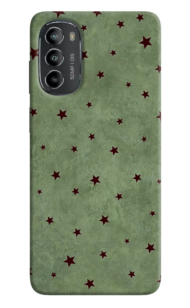 Green Stars Moto G82 5G Hard Case Back Cover by Casekaro
