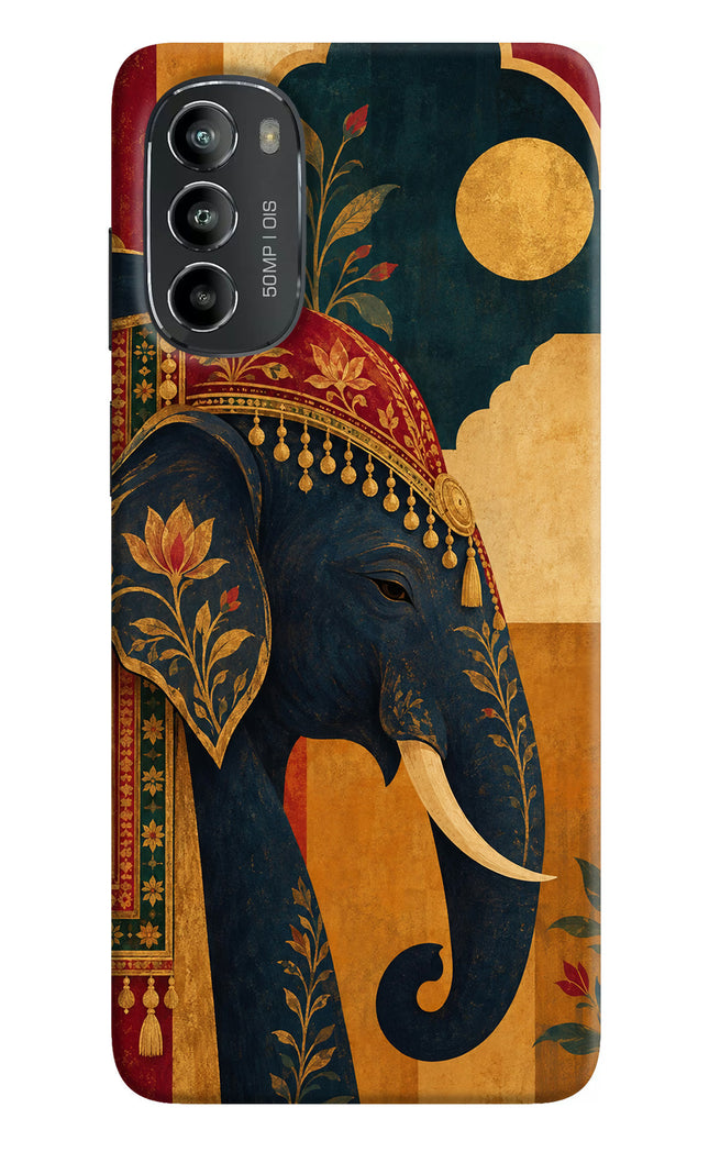 Royal Elephant Moto G82 5G Hard Case Back Cover by Casekaro