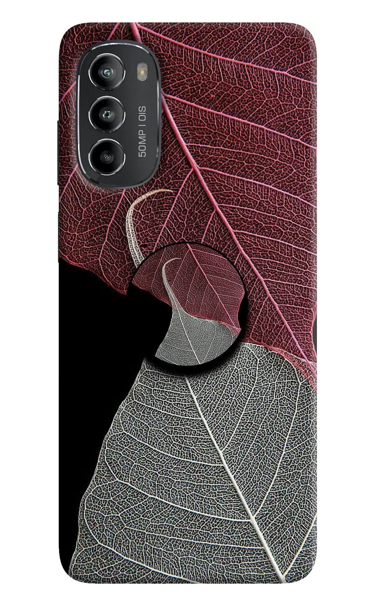 Leaf Pattern Moto G82 5G Pop Case by Casekaro