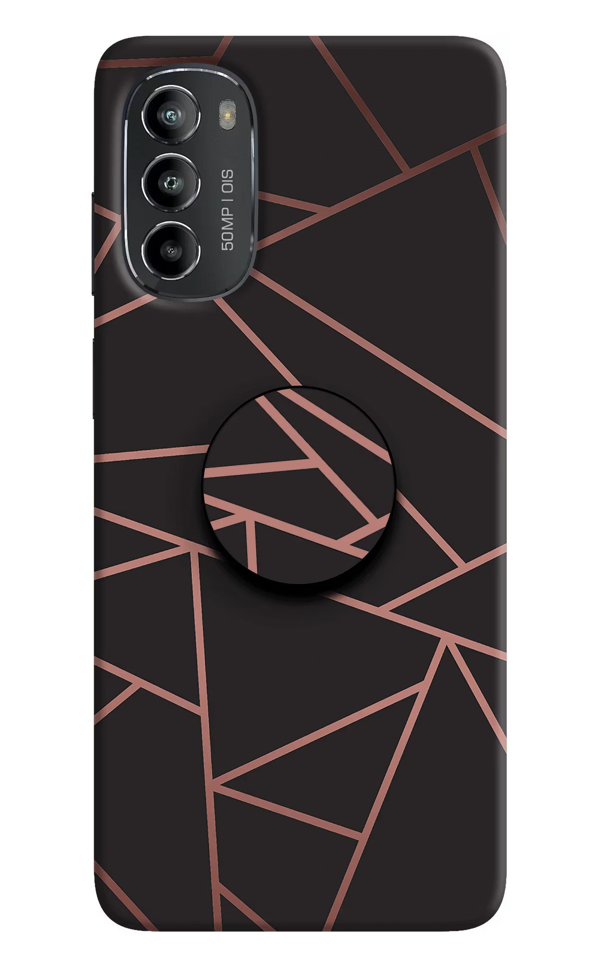 Geometric Pattern Moto G82 5G Pop Case by Casekaro