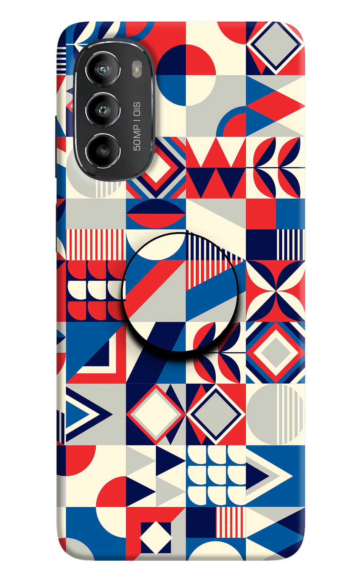 Colorful Pattern Moto G82 5G Pop Case by Casekaro