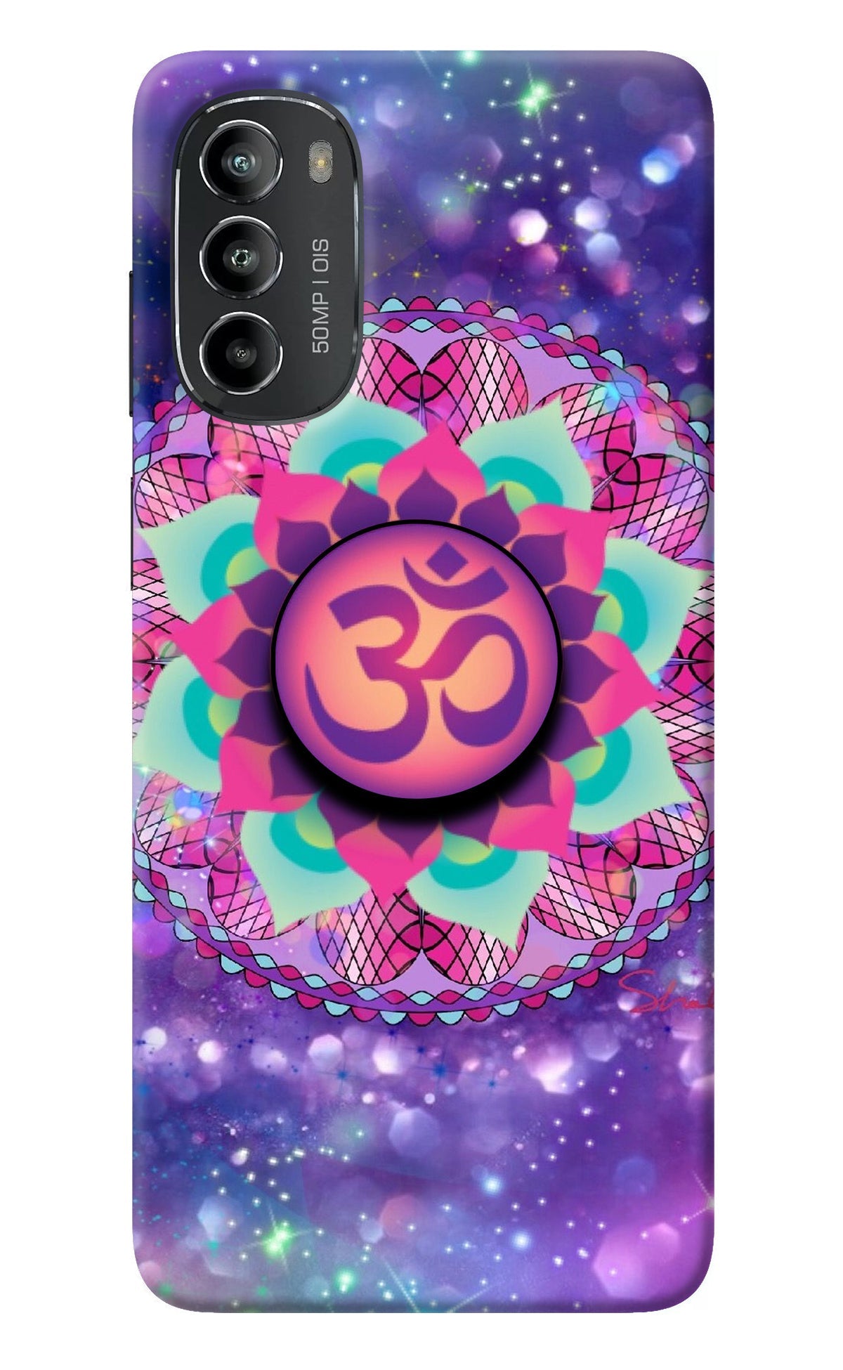 Om Purple Moto G82 5G Pop Case